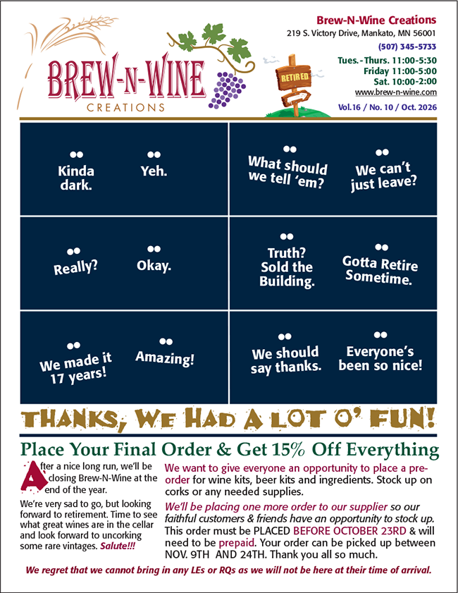 2026 October Newsletter